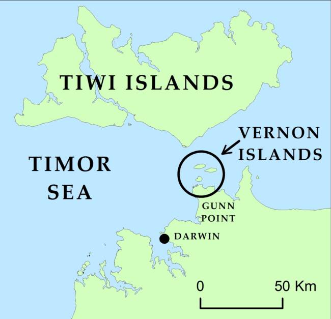 Vernon Islands Map